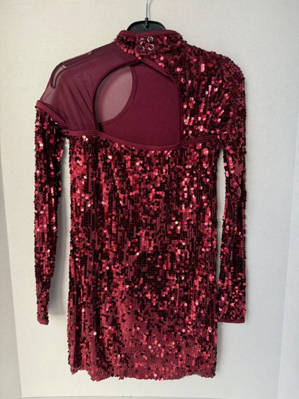 NEW! Weissman Style# 17513 Ultra Sparkle long sleeve shift dress Size:MC